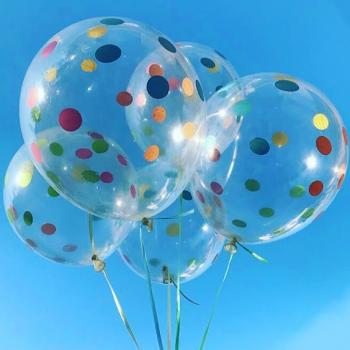 Кулька прозора в горох